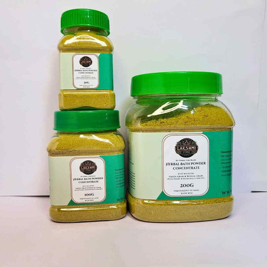Herbal Bath Powder Concentrate – 20+ Herbal Core Blend (Mix with Green Gram & Bengal Gram)